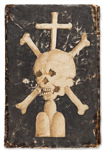 Manuscript in Skull and Crossbones Binding. Uffizio de Morti.